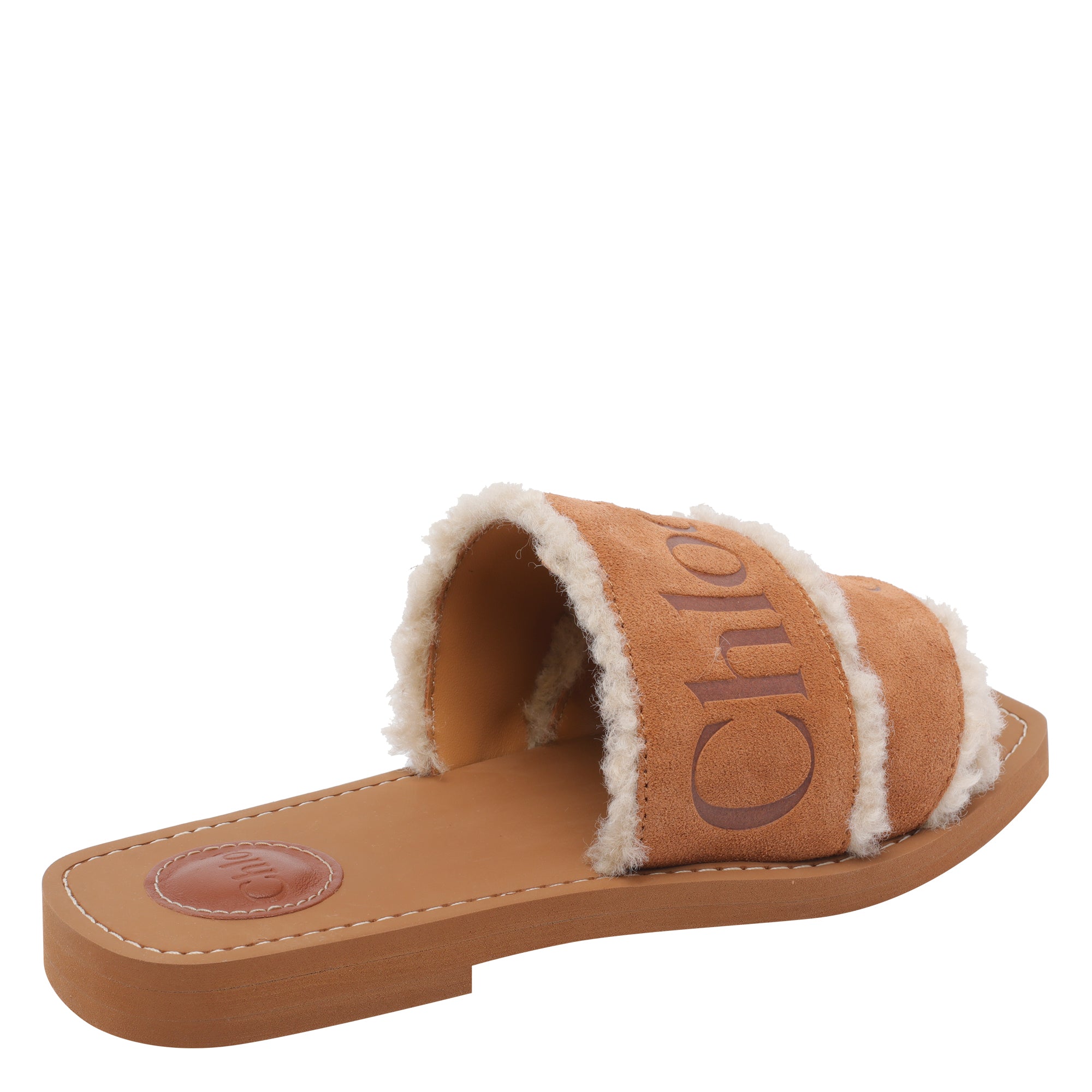 Chloè Sandals Brown Suede Leather/rubber Sole