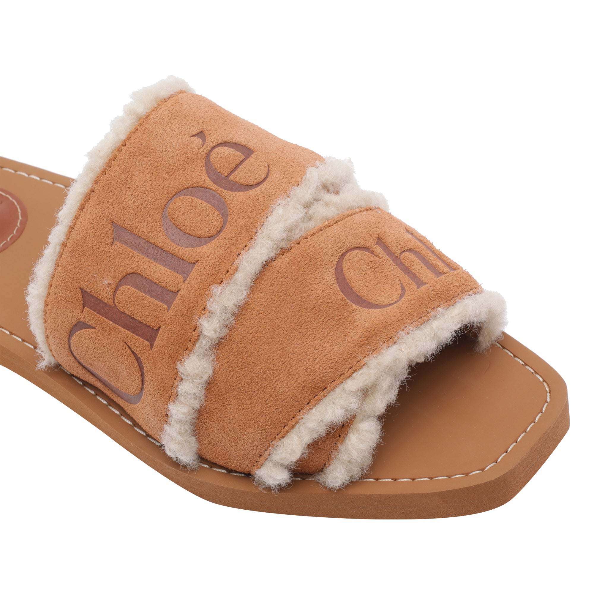 Chloè Sandals Brown Suede Leather/rubber Sole
