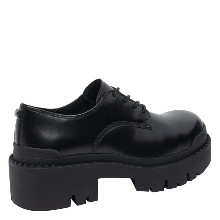 ASH Flat shoes Black Calf Leather/rubber Sole