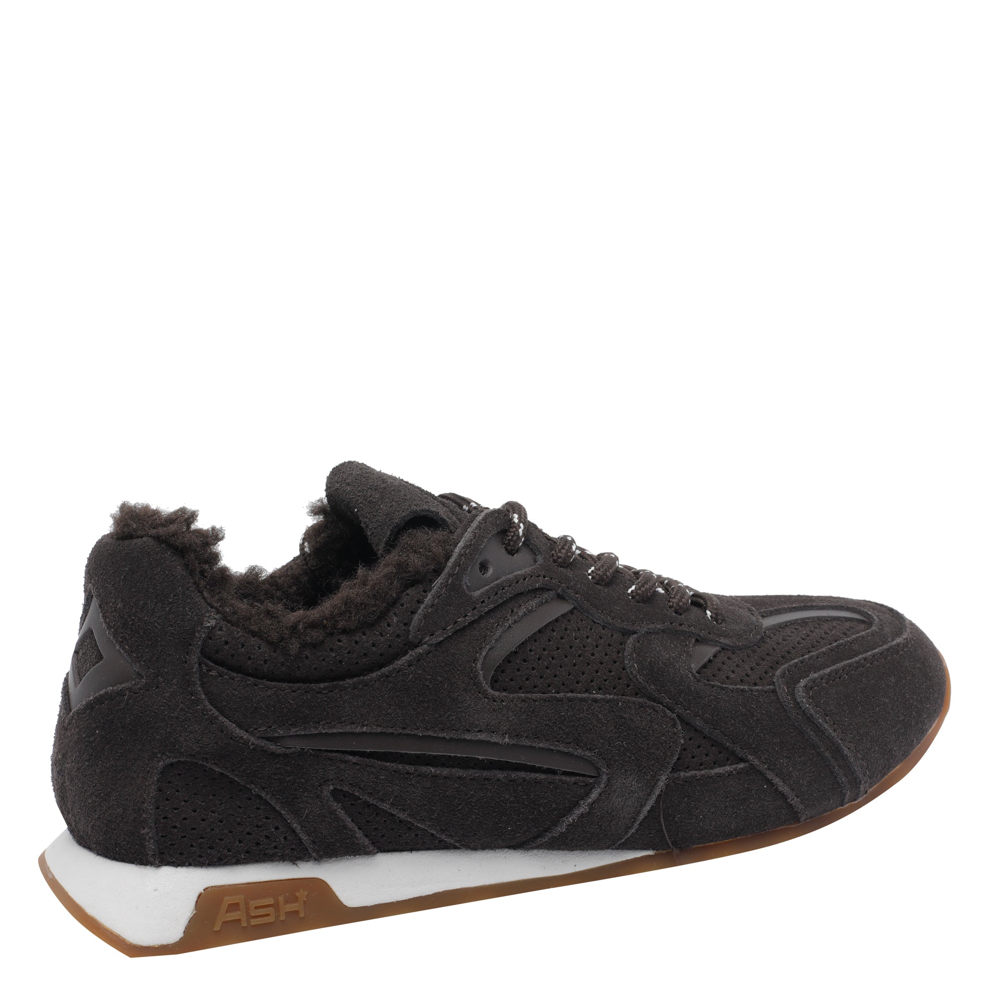 ASH Sneakers Brown Suede Leather/rubber Sole