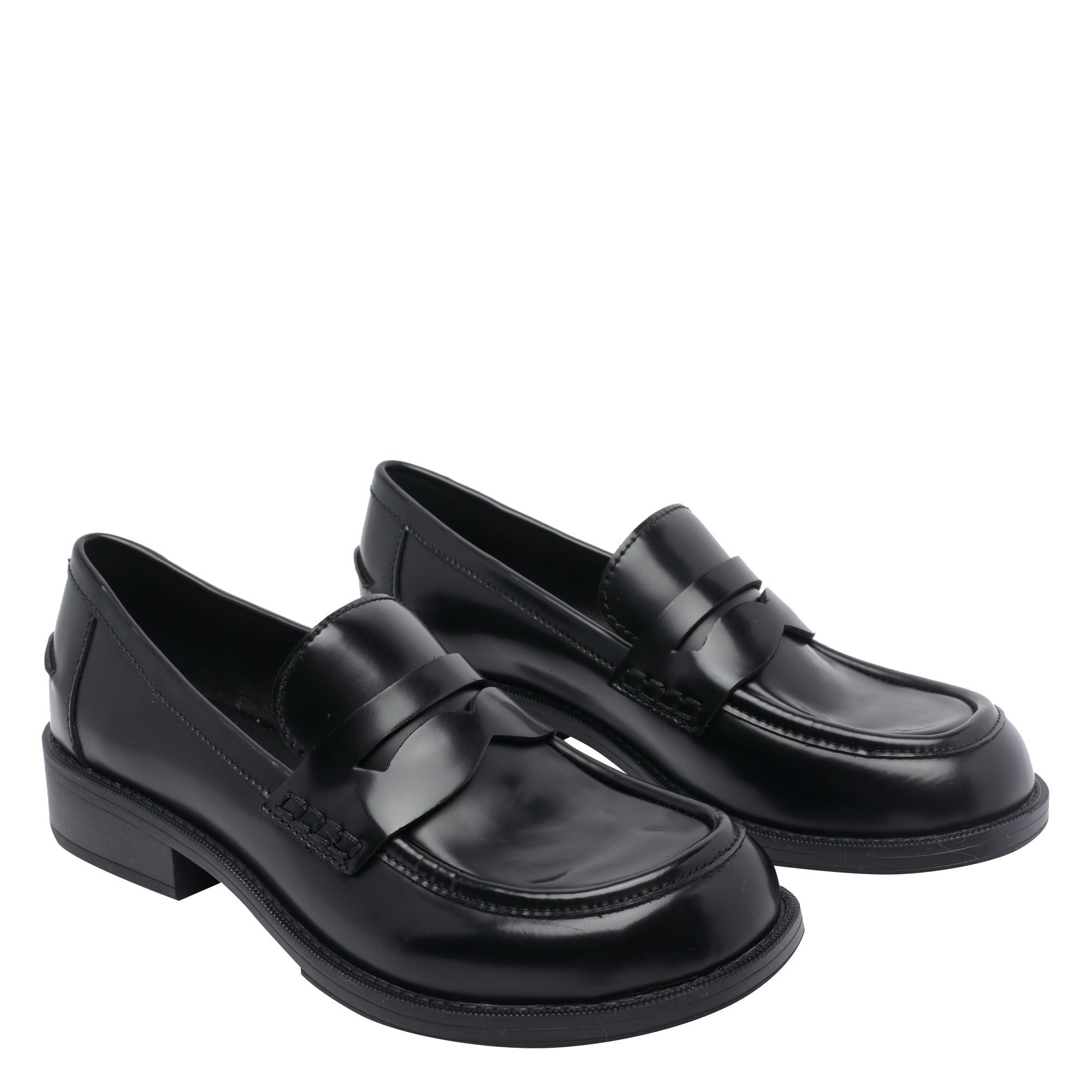 ASH Flat shoes Black Calf Leather/rubber Sole