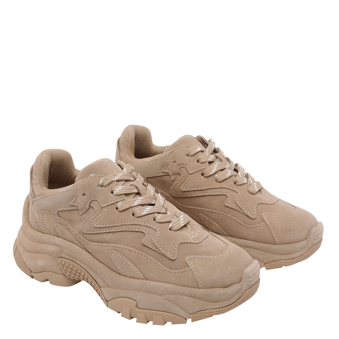 Ash Sneakers Beige Suede Leather/rubber Sole