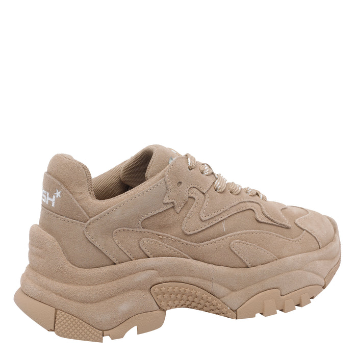 Ash Sneakers Beige Suede Leather/rubber Sole