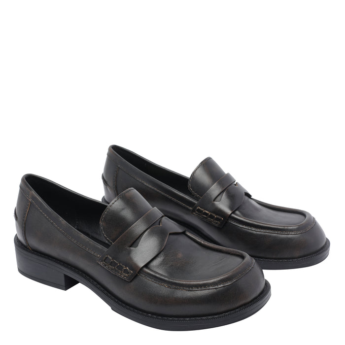 ASH Flat shoes Brown Calf Leather/rubber Sole