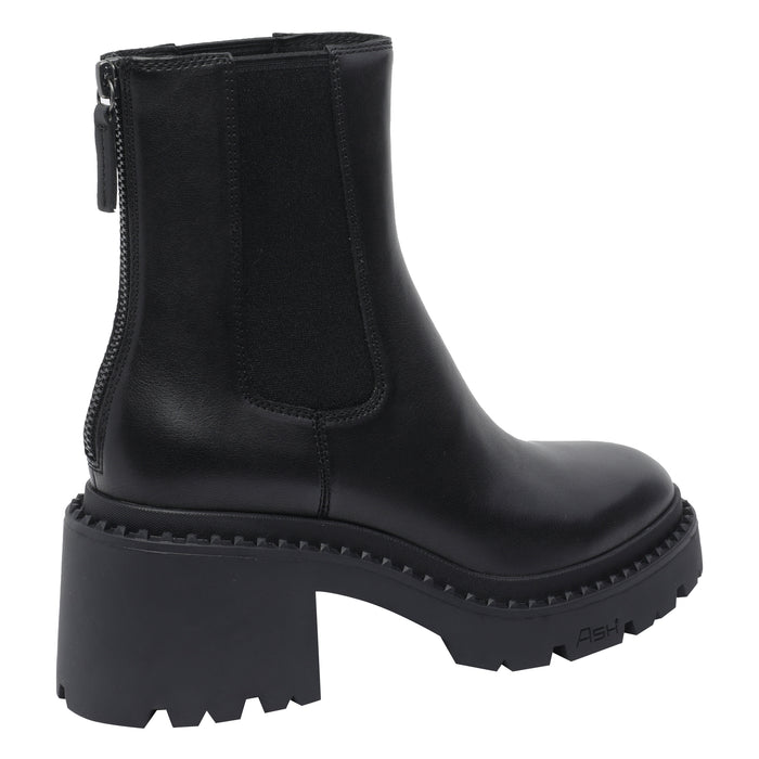 Ash Boots Black Calf Leather/rubber Sole