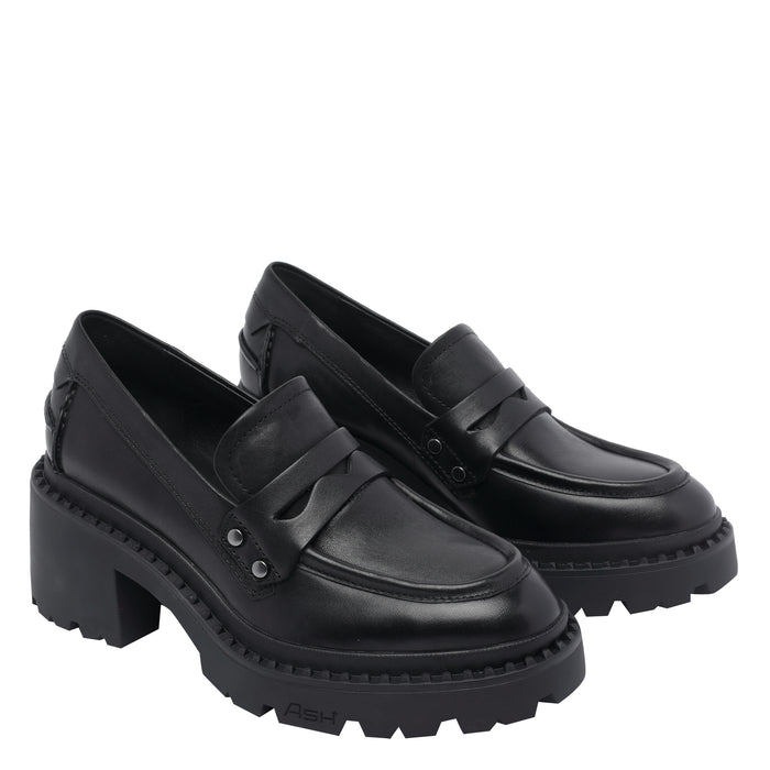 ASH Flat shoes Black Calf Leather/rubber Sole