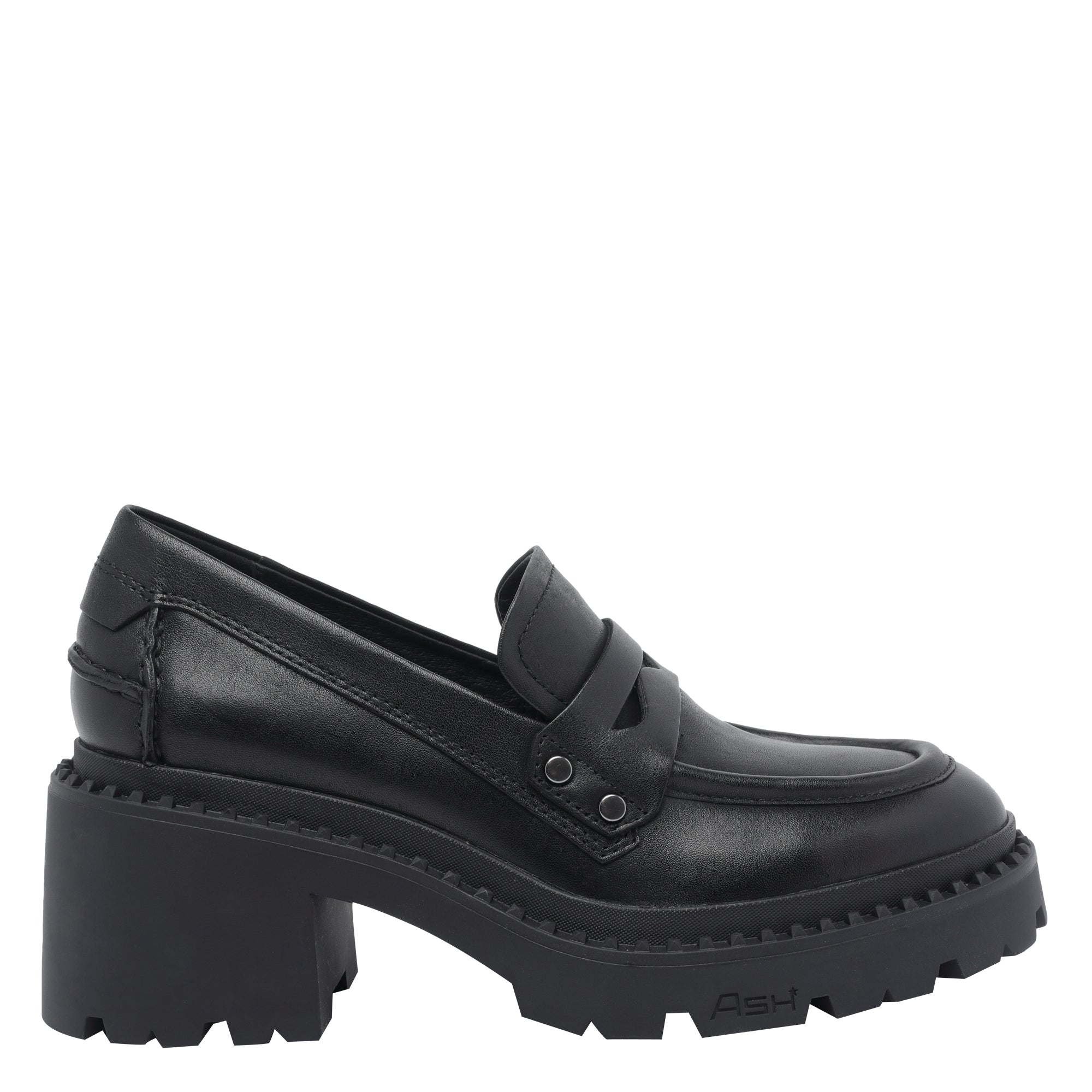 ASH Flat shoes Black Calf Leather/rubber Sole