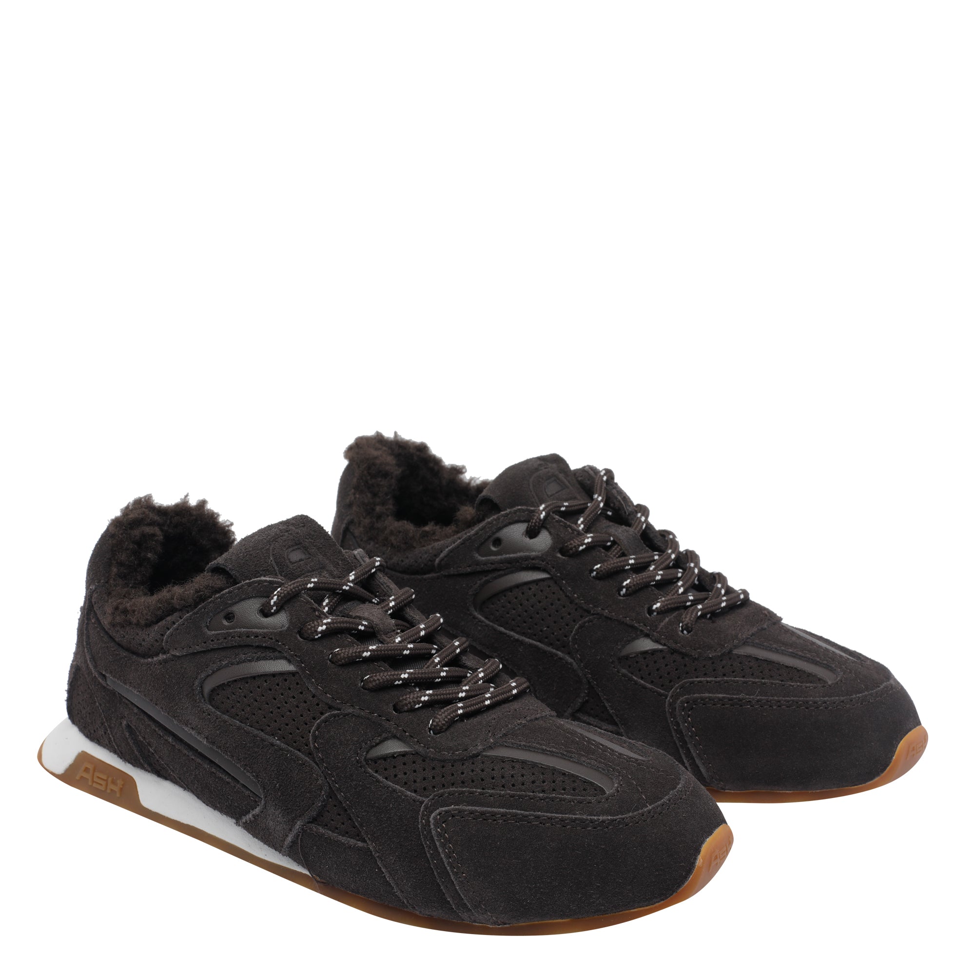 ASH Sneakers Brown Suede Leather/rubber Sole