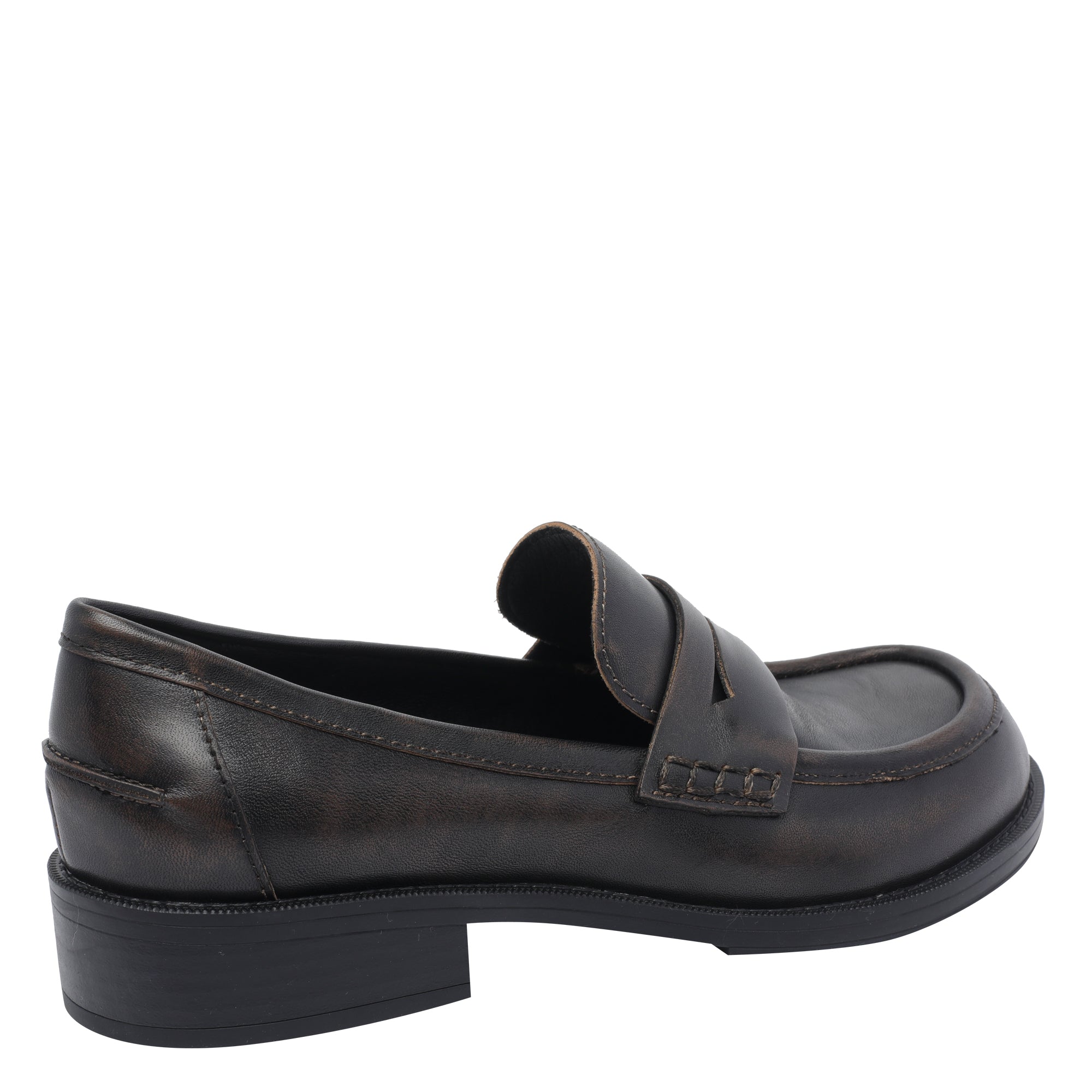 ASH Flat shoes Brown Calf Leather/rubber Sole