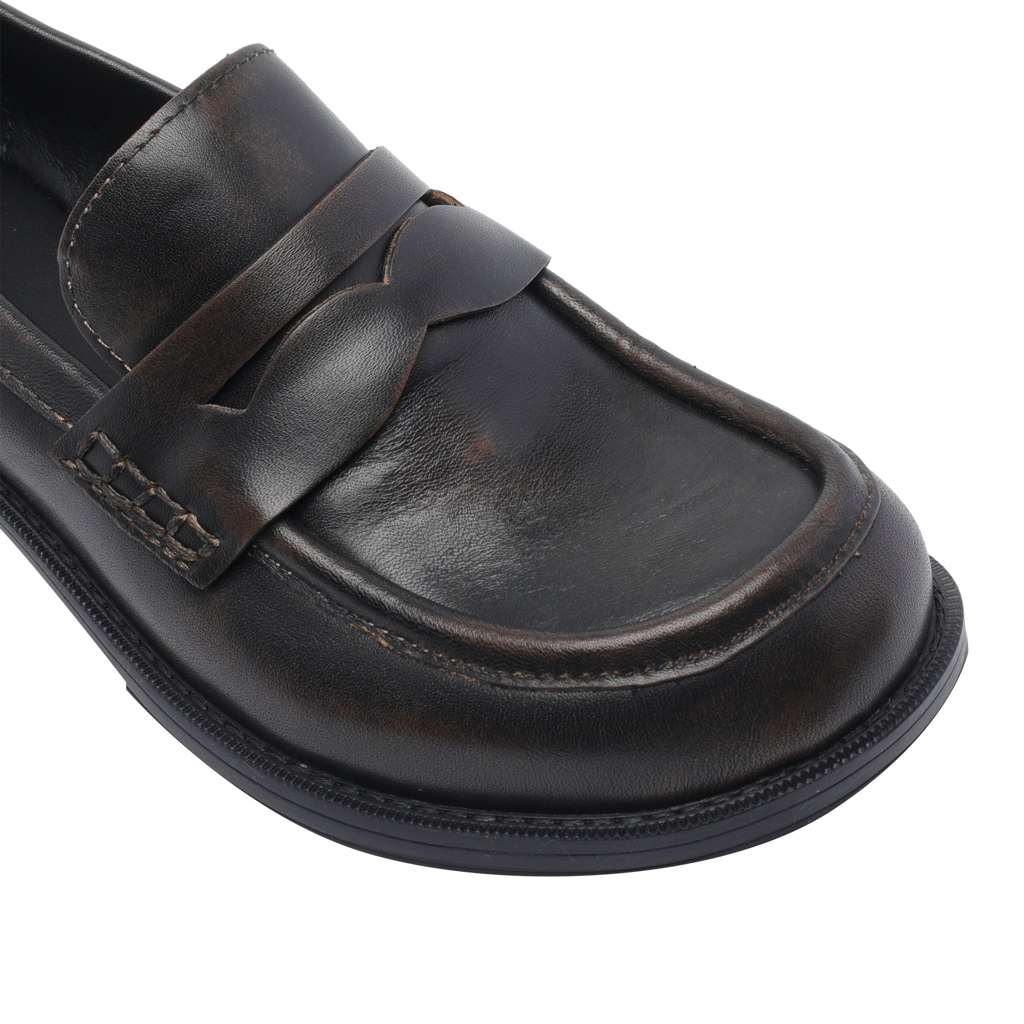 ASH Flat shoes Brown Calf Leather/rubber Sole