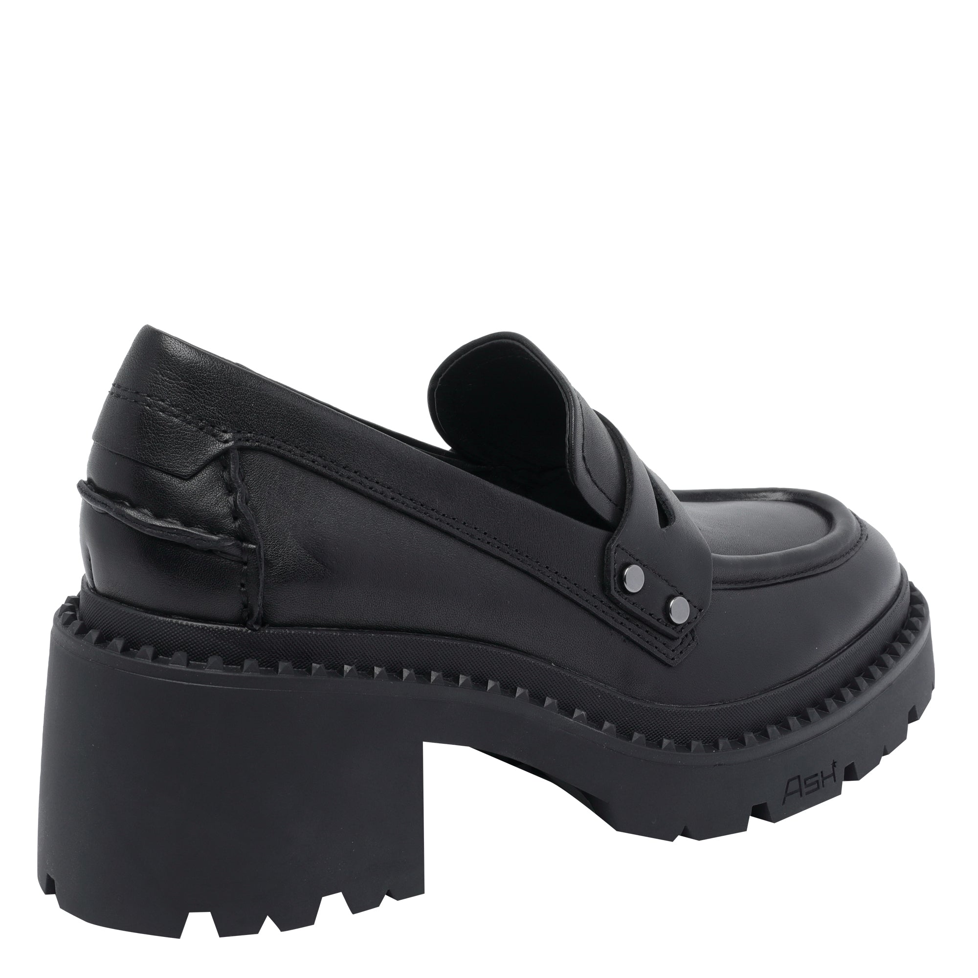 ASH Flat shoes Black Calf Leather/rubber Sole