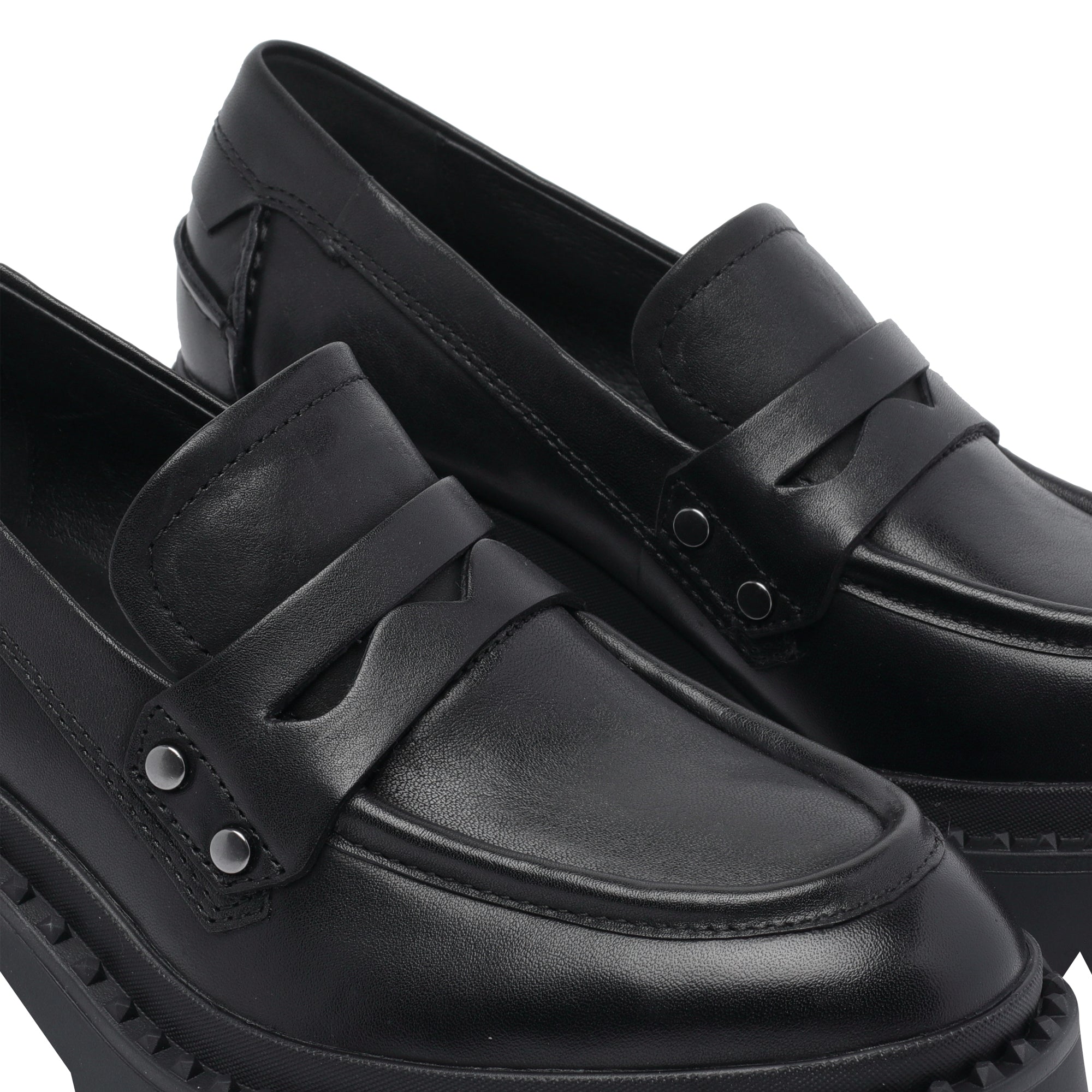 ASH Flat shoes Black Calf Leather/rubber Sole