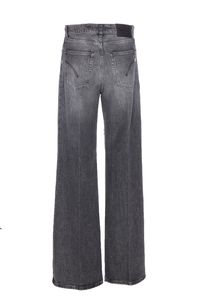 Dondup Trousers Grey Cotton