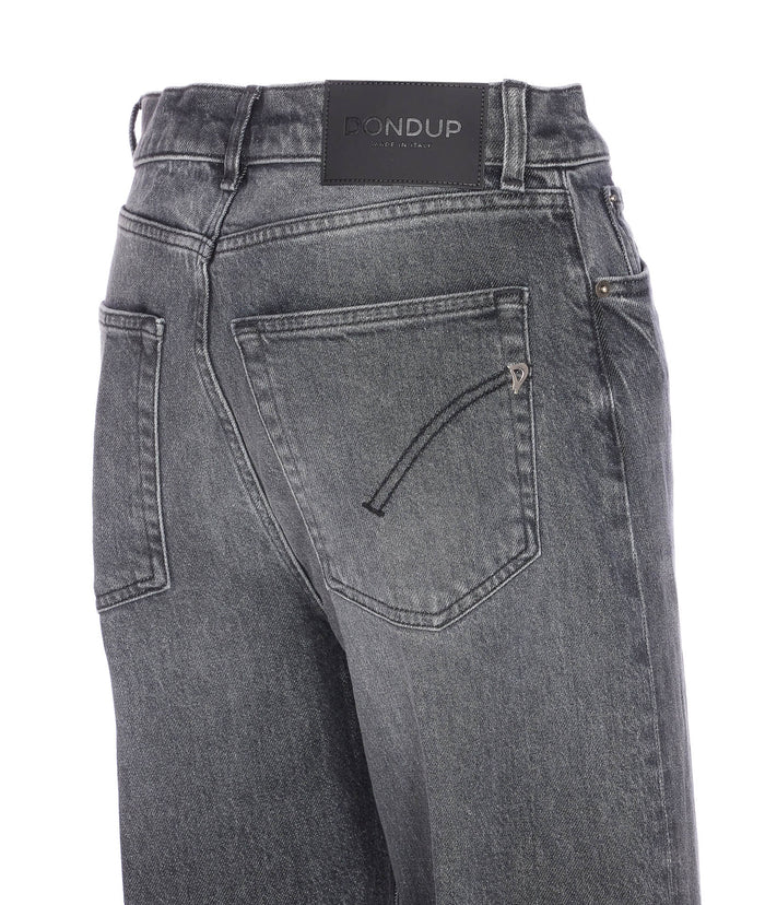 Dondup Trousers Grey Cotton