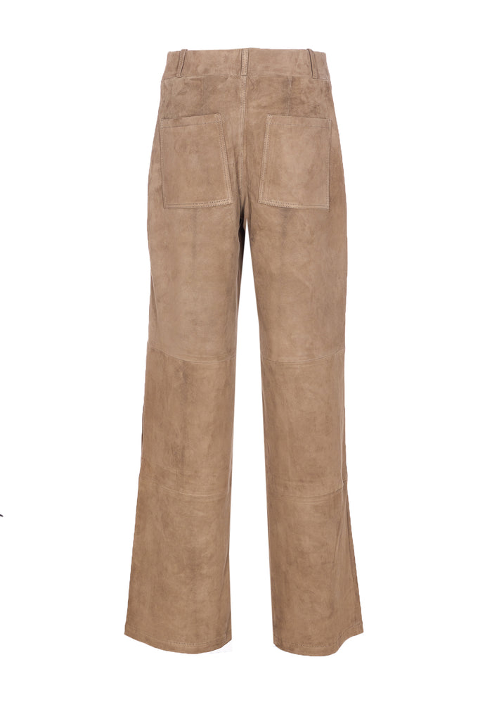 Arma Trousers Beige Lamb Leather