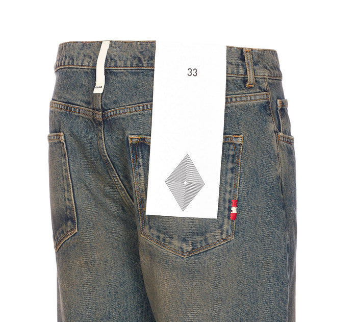 AMISH Jeans Blue Cotton