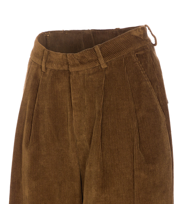 Eleh Trousers Green Cotton