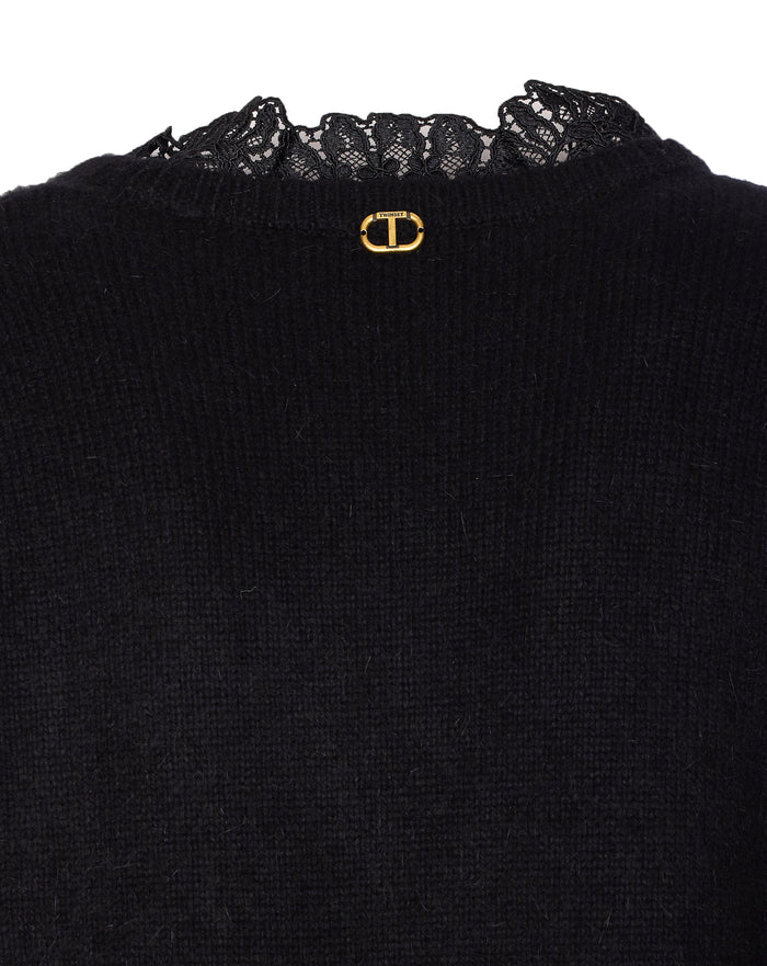 Twin-set Sweaters Black Polyamide