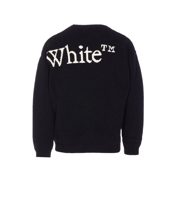 Off White Sweaters Black Wool