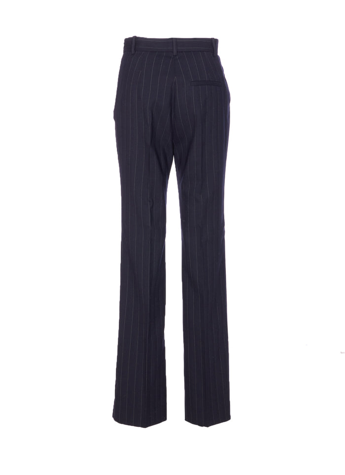 Pinko Trousers Blue Polyester