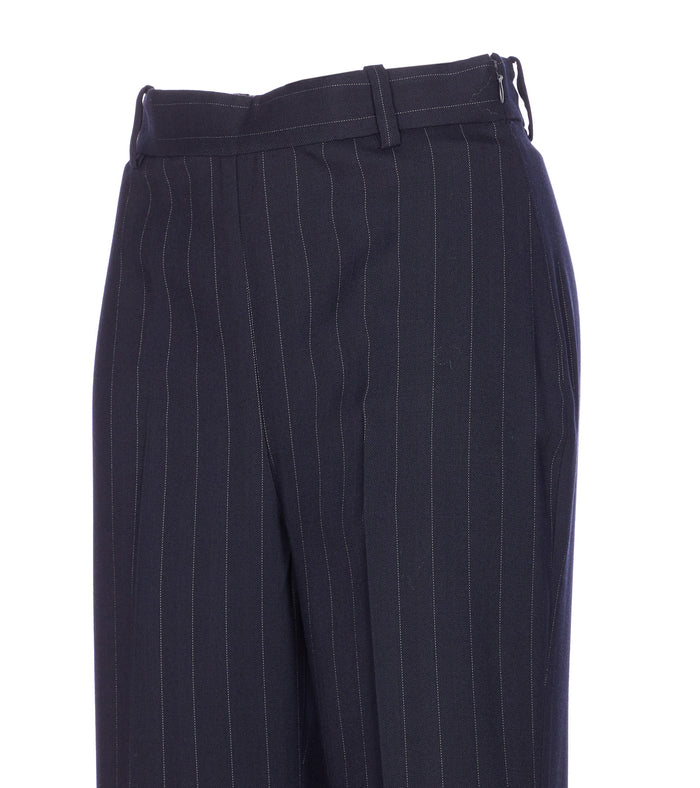 Pinko Trousers Blue Polyester