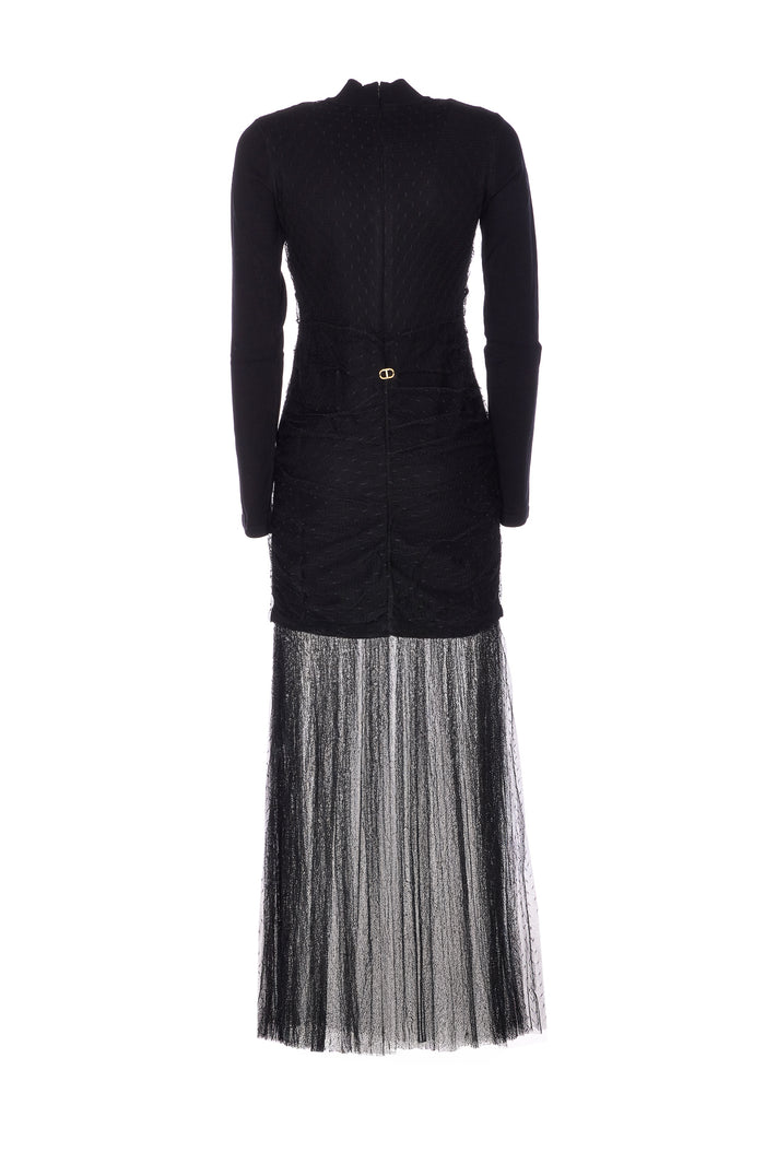 Twin-Set Dresses Black Polyester