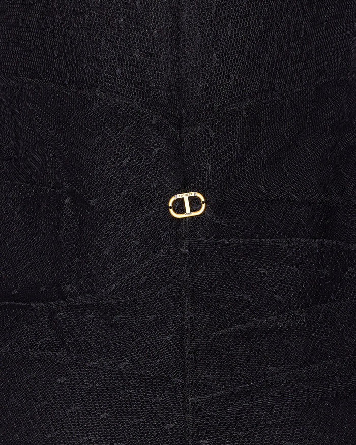 Twin-Set Dresses Black Polyester