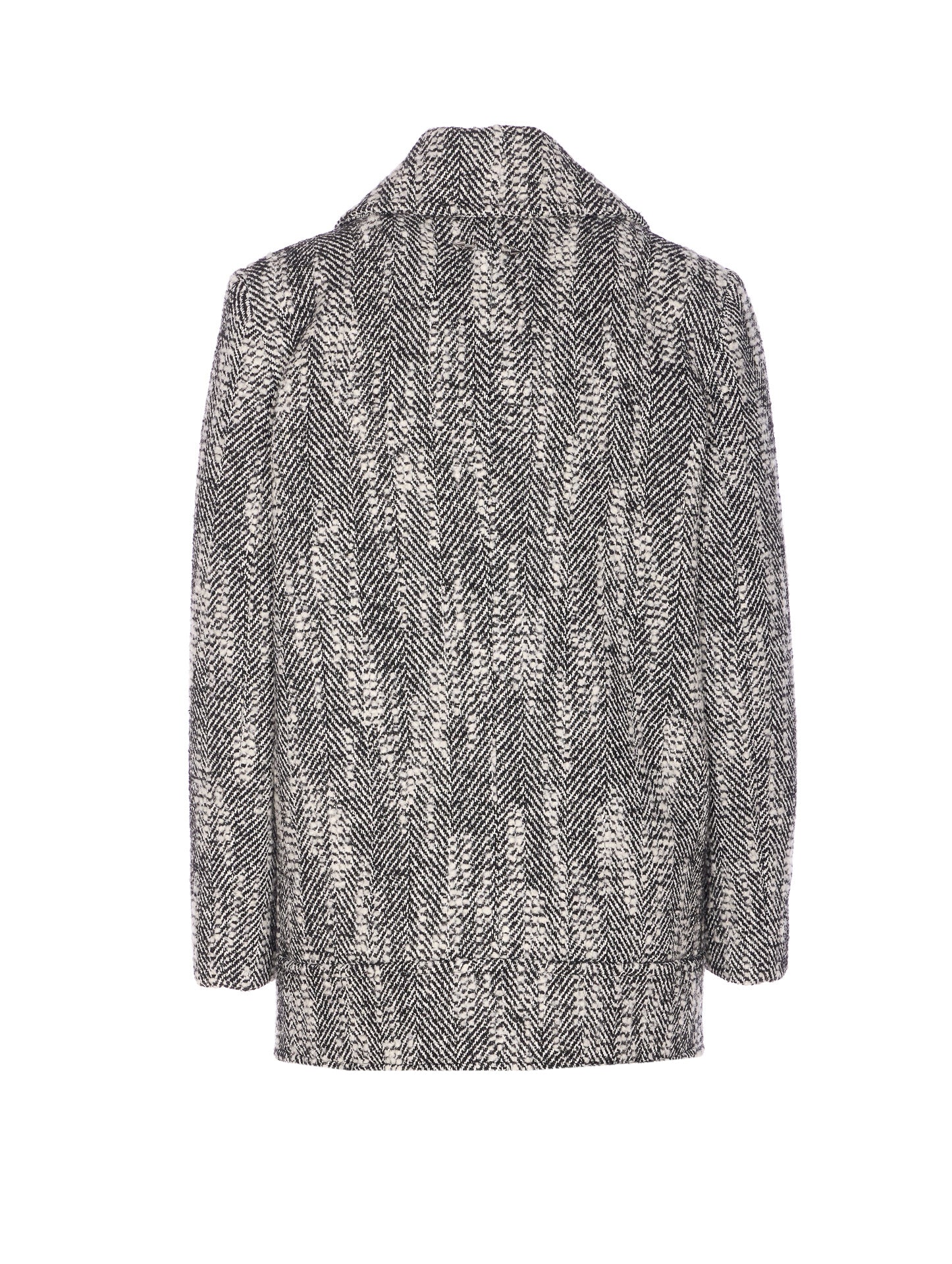 Patrizia Pepe Coats Grey Cotton