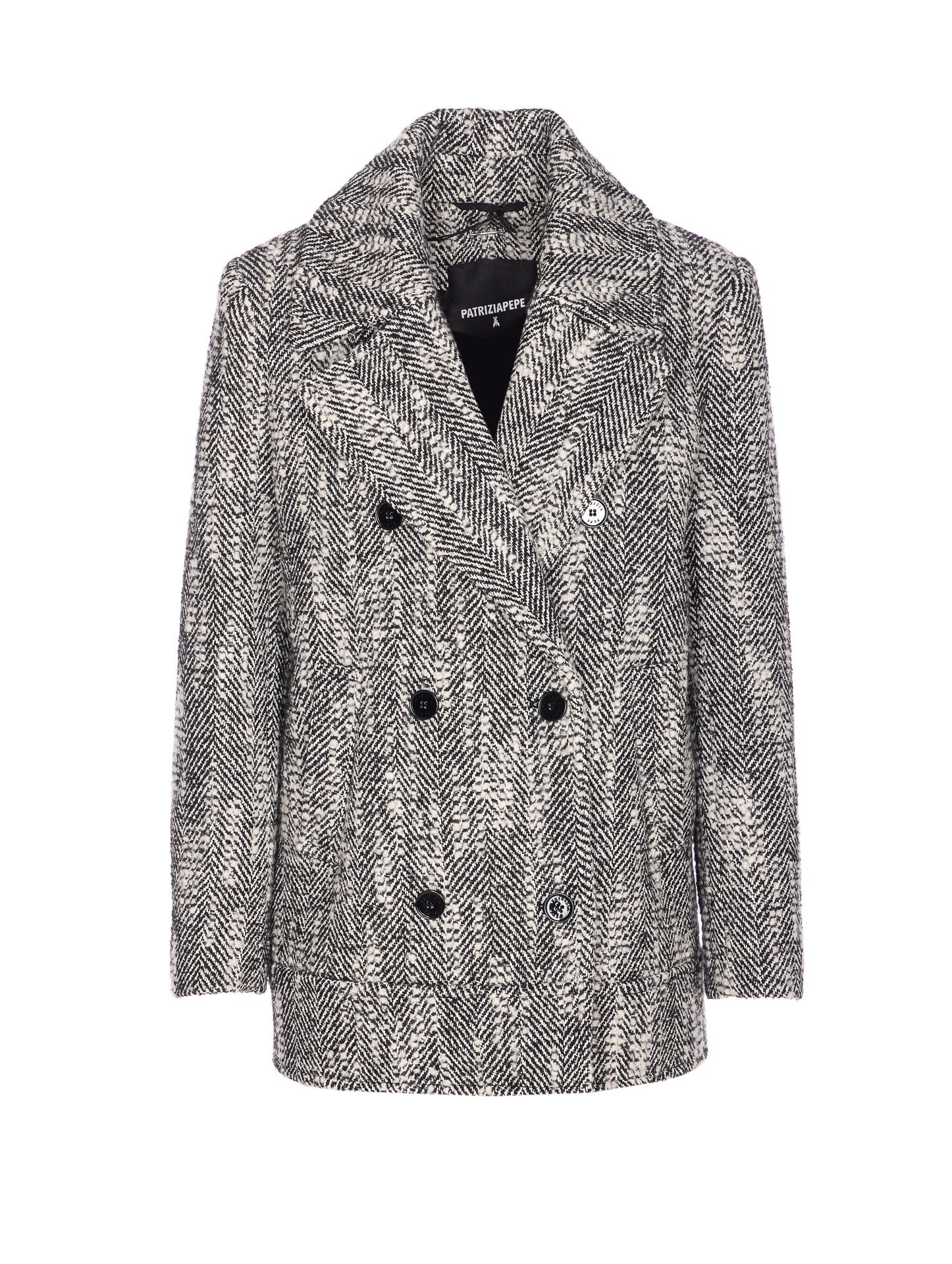 Patrizia Pepe Coats Grey Cotton