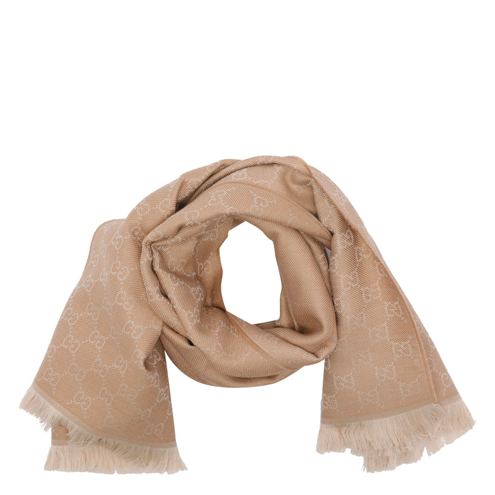 Gucci Scarfs Beige Wool