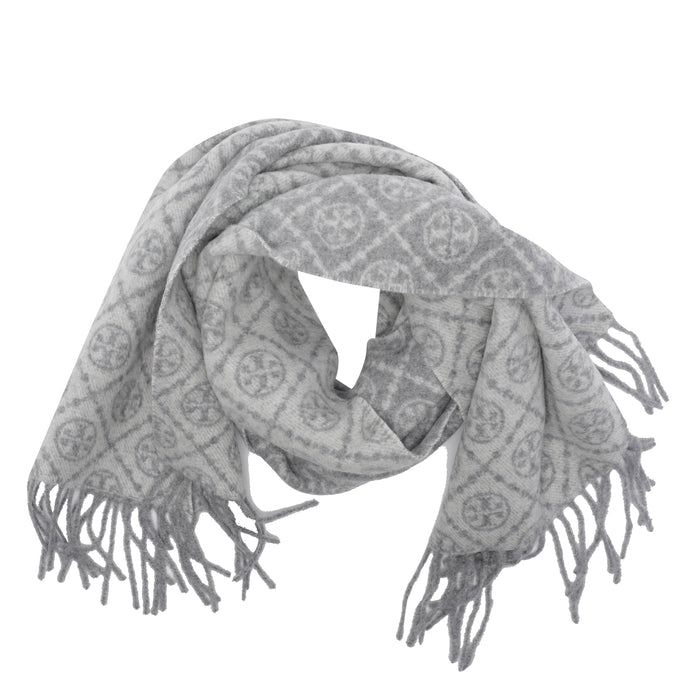 Tory Burch Scarfs Grey Wool Cashmere