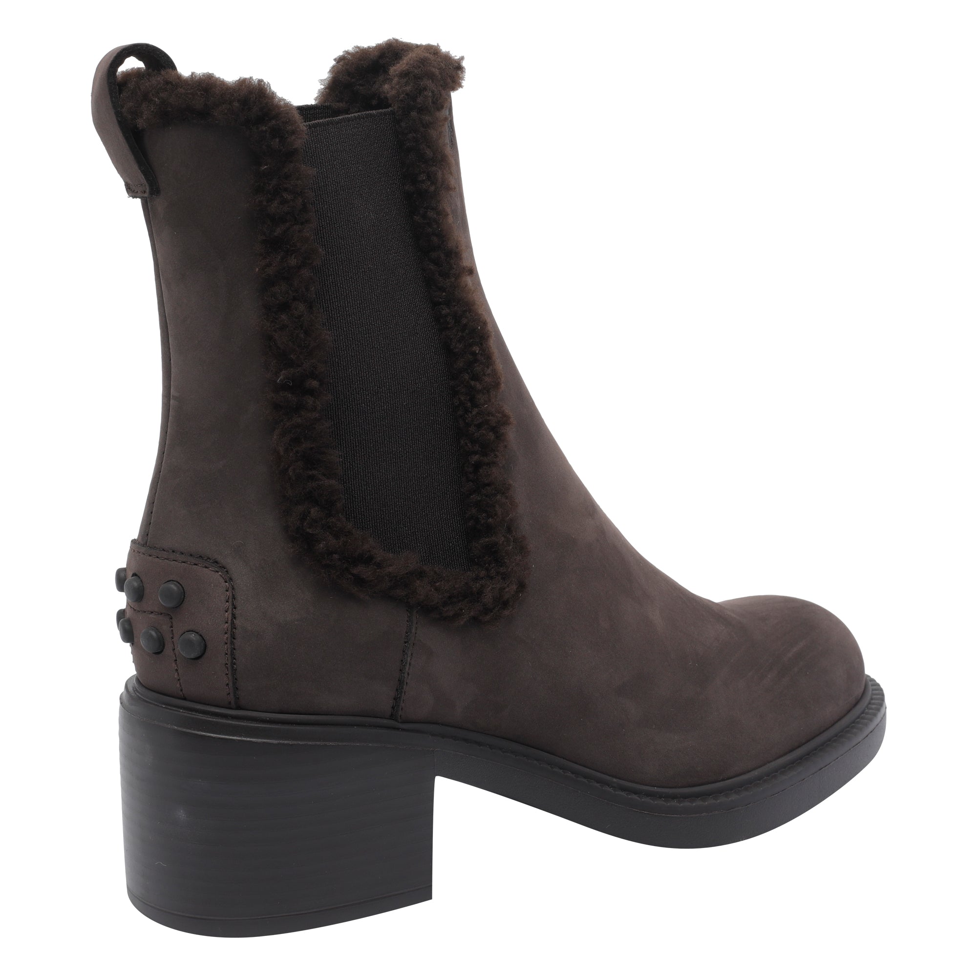 Tods Boots Brown Calf Leather/rubber Sole