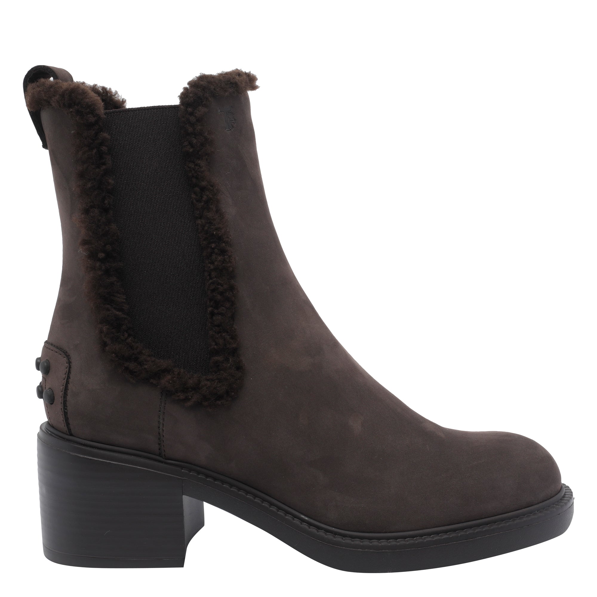 Tods Boots Brown Calf Leather/rubber Sole