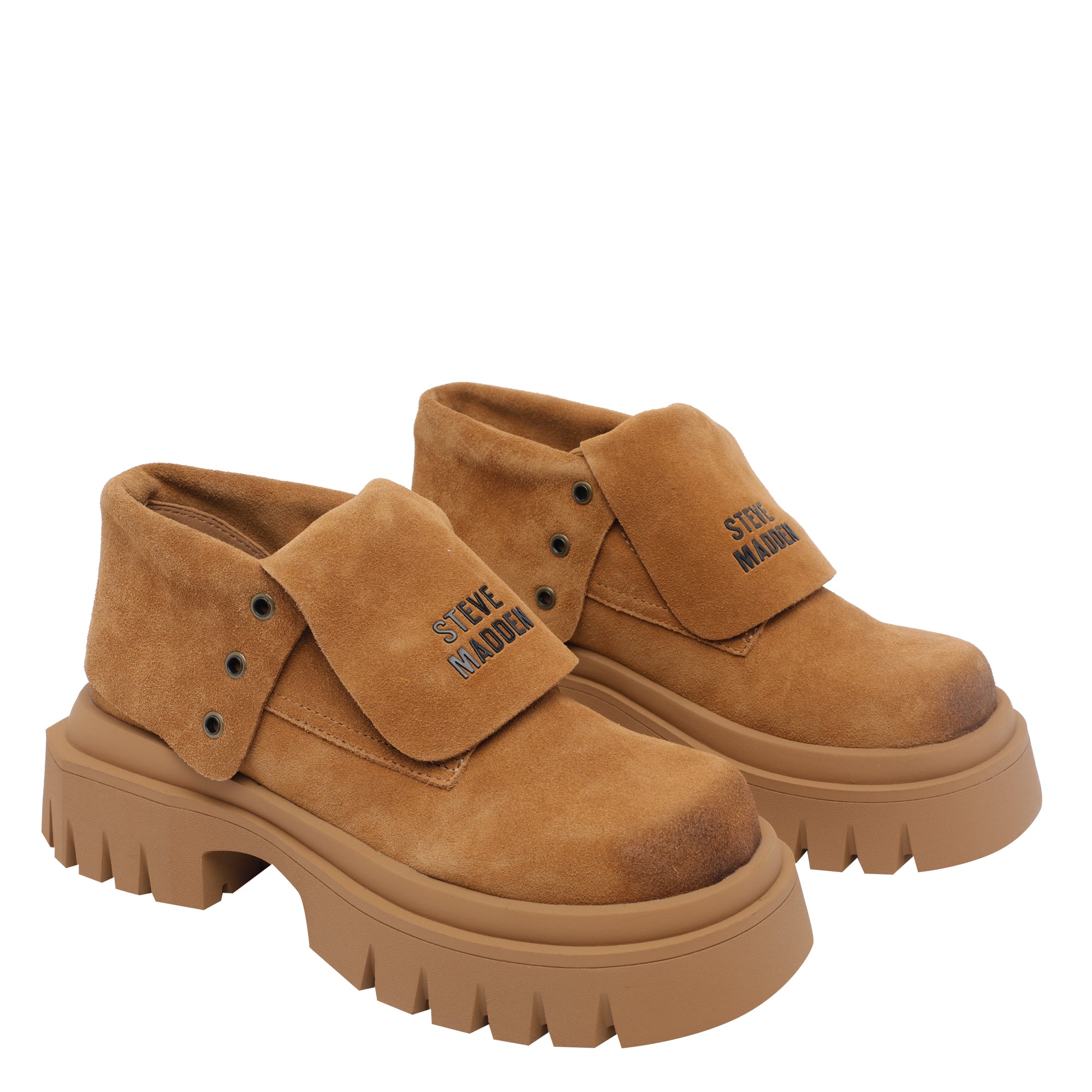 Steve Madden Boots Beige Suede Leather/rubber Sole
