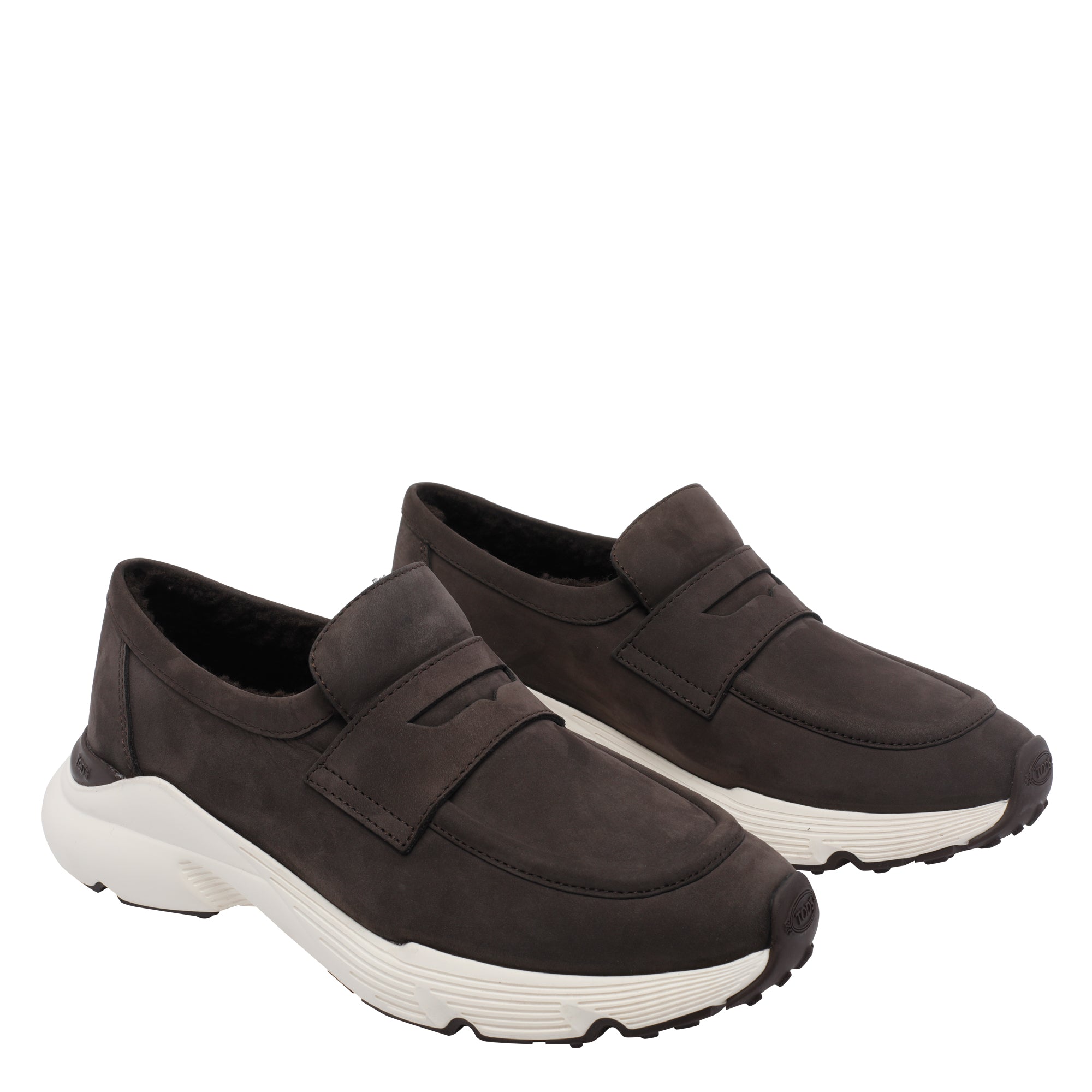 Tods Flat shoes Brown Calf Leather/rubber Sole