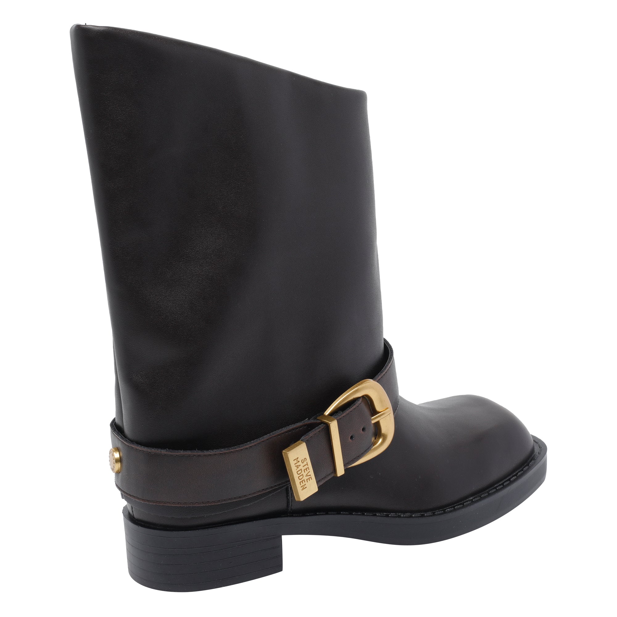 Steve Madden Boots Brown Calf Leather/rubber Sole