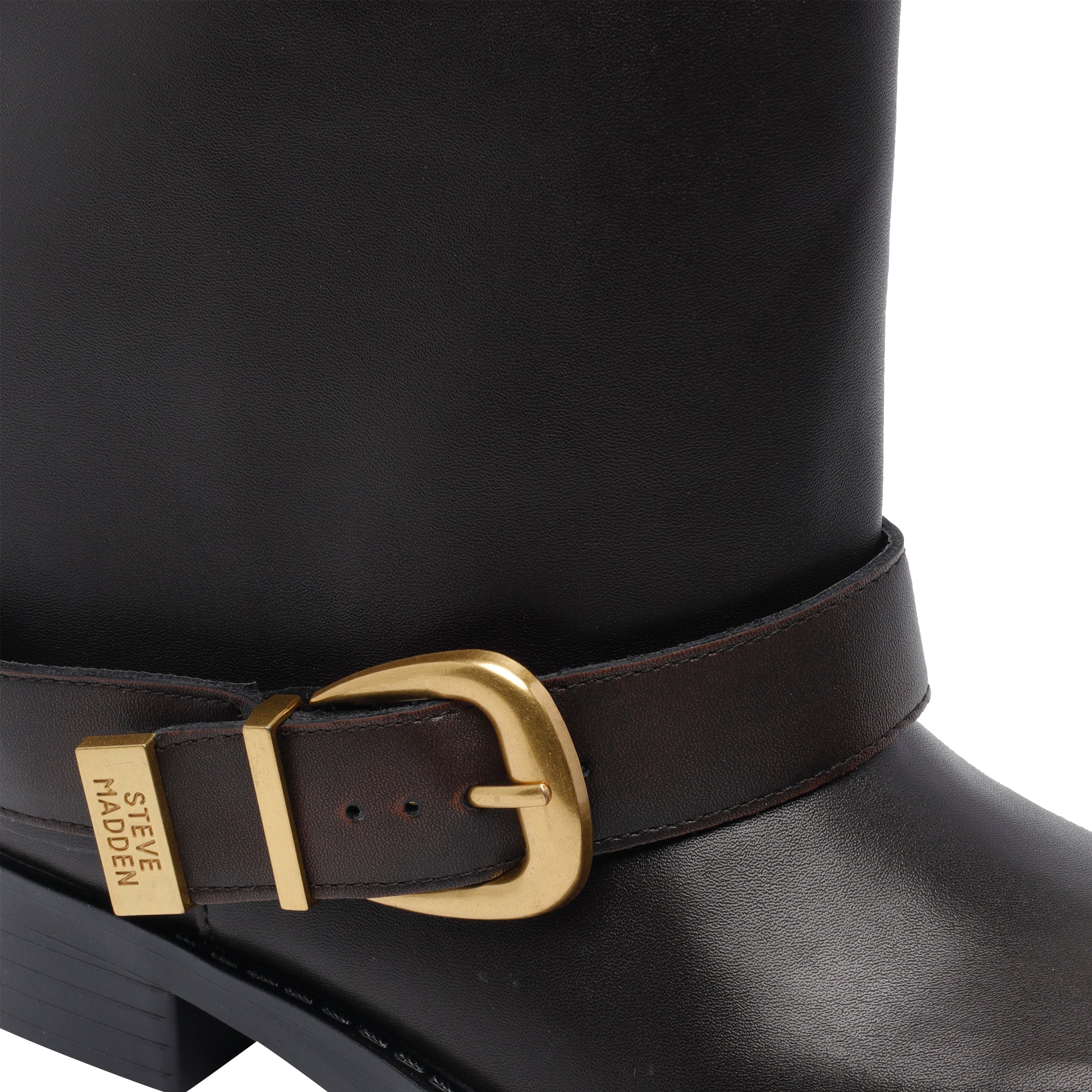 Steve Madden Boots Brown Calf Leather/rubber Sole