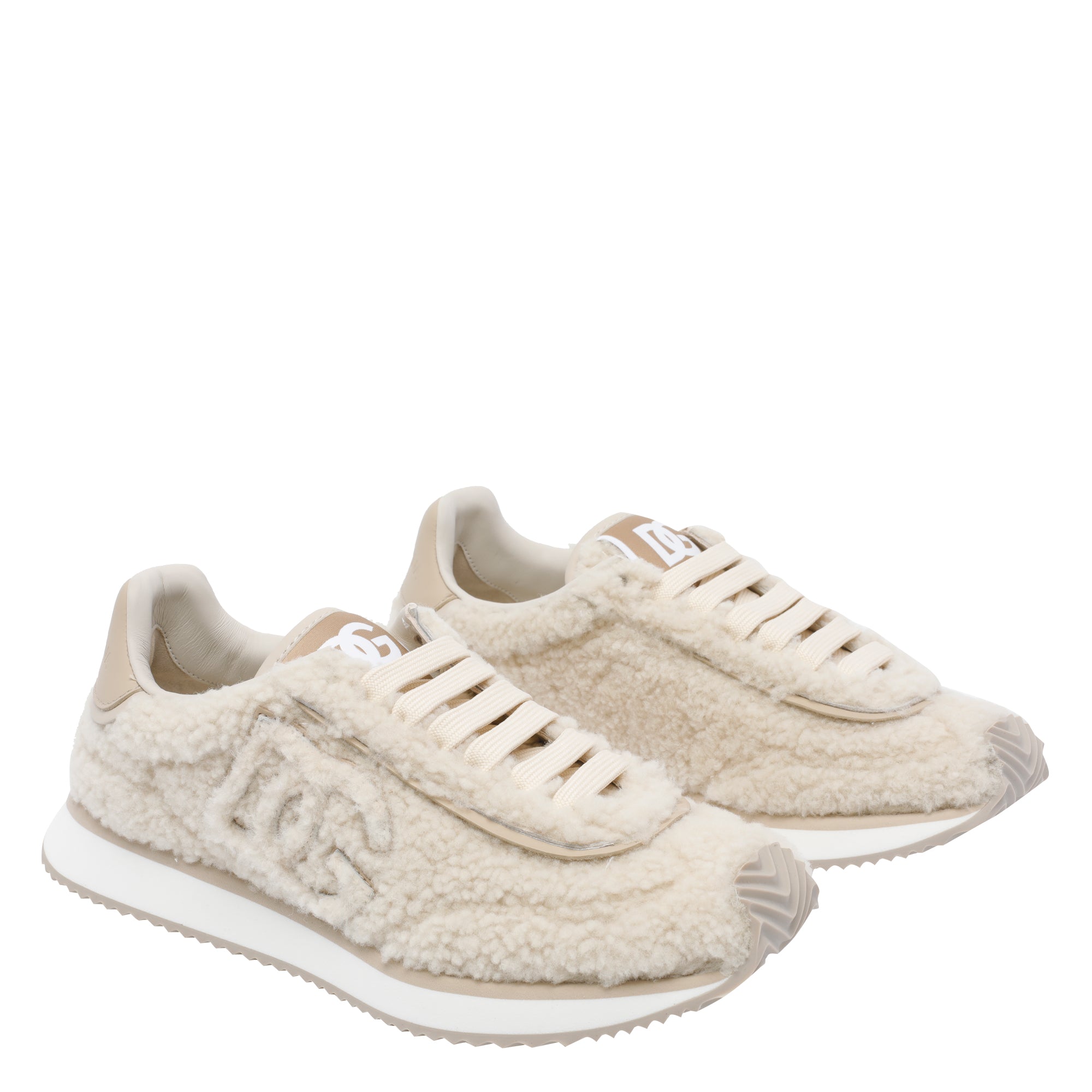 Dolce & Gabbana Sneakers White Calf Leather/rubber Sole