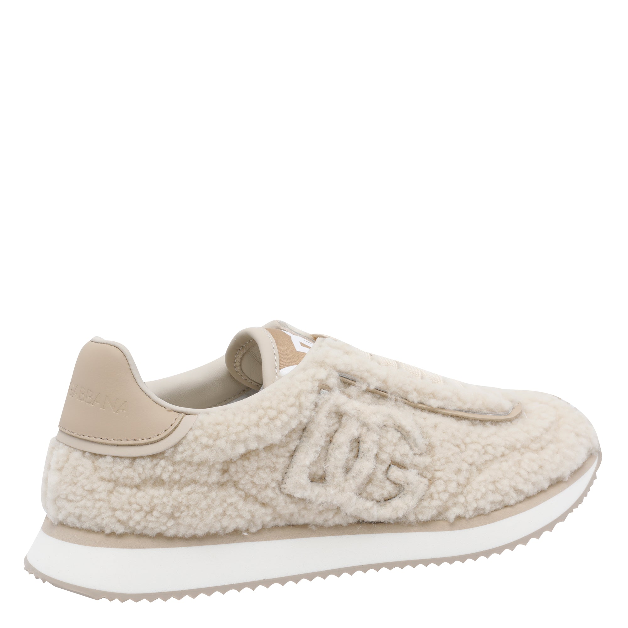 Dolce & Gabbana Sneakers White Calf Leather/rubber Sole