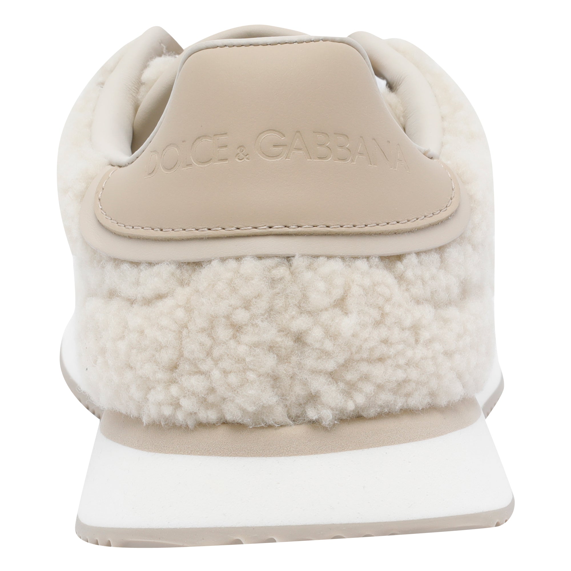 Dolce & Gabbana Sneakers White Calf Leather/rubber Sole