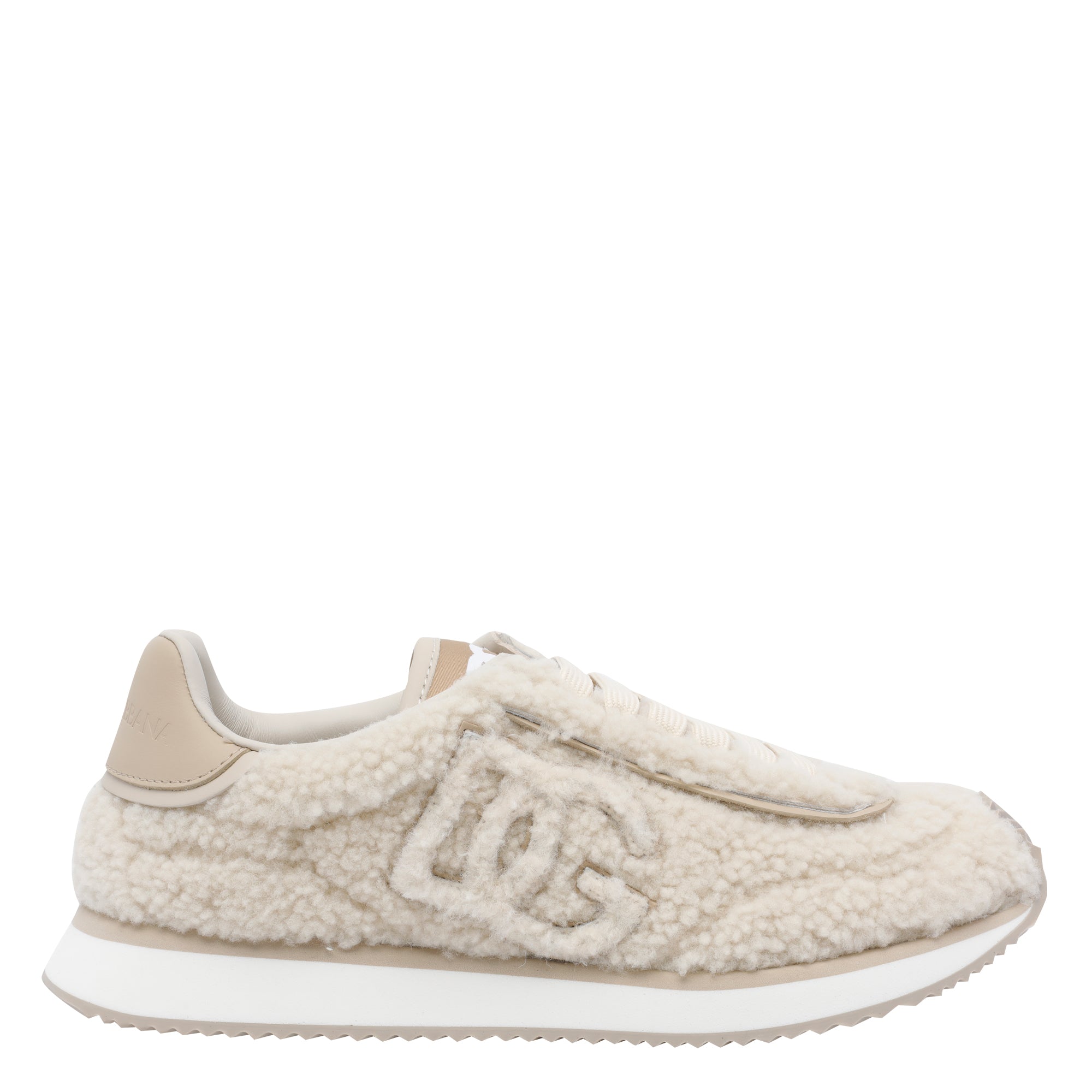 Dolce & Gabbana Sneakers White Calf Leather/rubber Sole