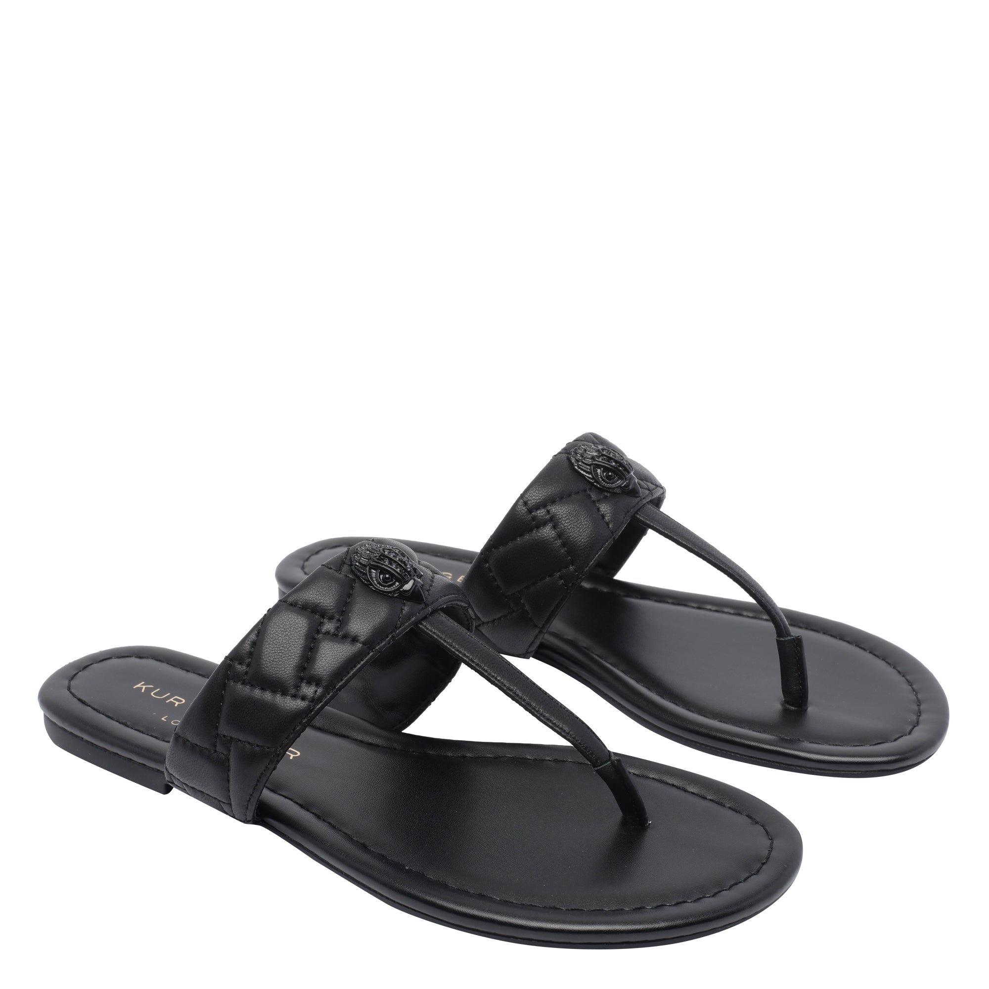 Kurt Geiger Sandals Black Calf Leather/rubber Sole