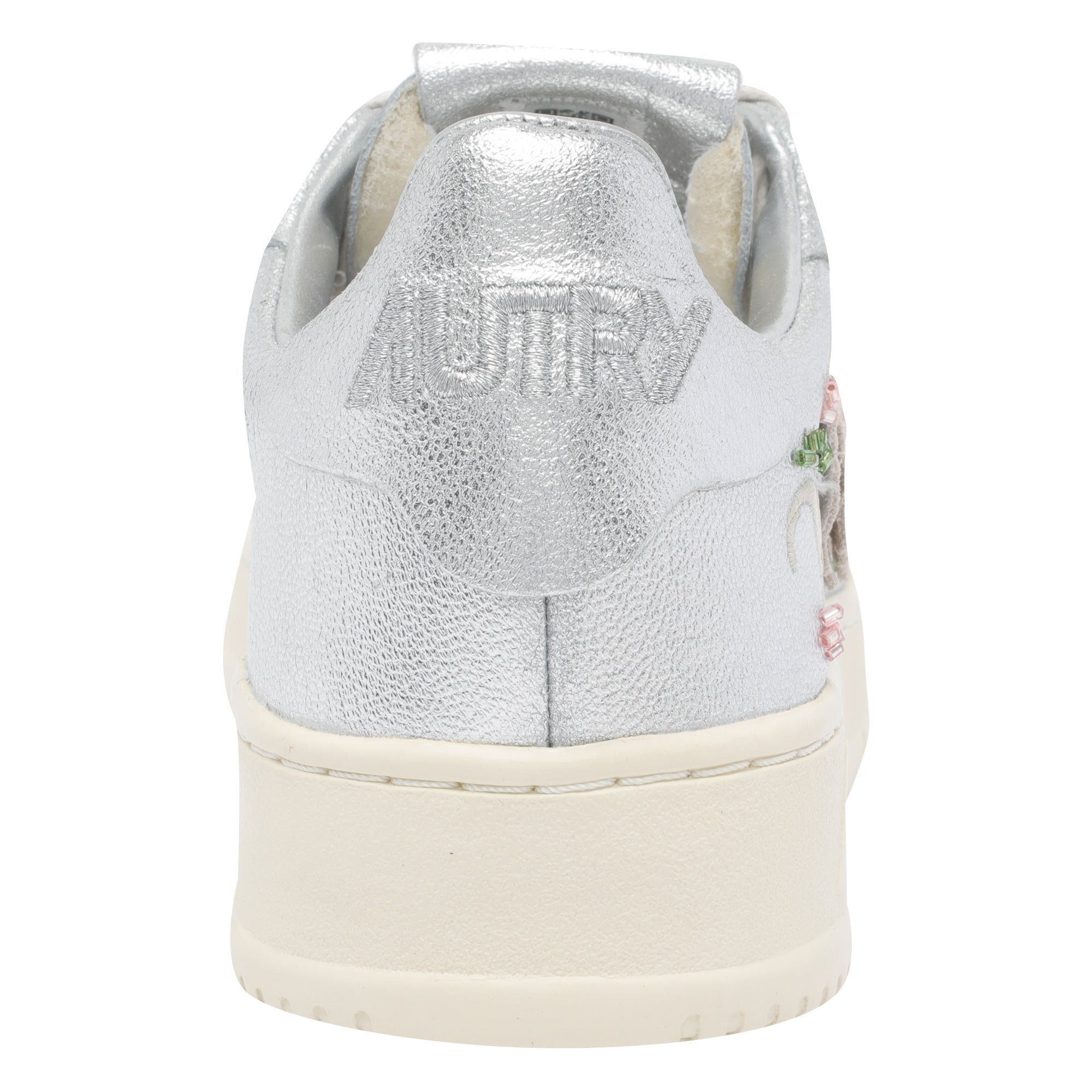 AUTRY Sneakers Silver Calf Leather/rubber Sole