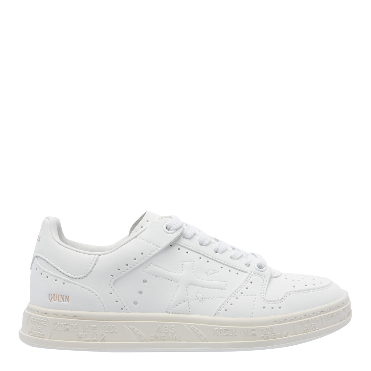 Premiata Sneakers White Calf Leather/rubber Sole