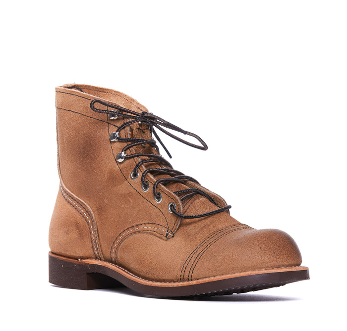 Red Wing Flat Shoes Beige Suede Leather/rubber Sole