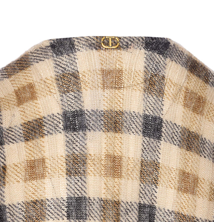 Twin-Set Sweaters Brown Metallic Polyester