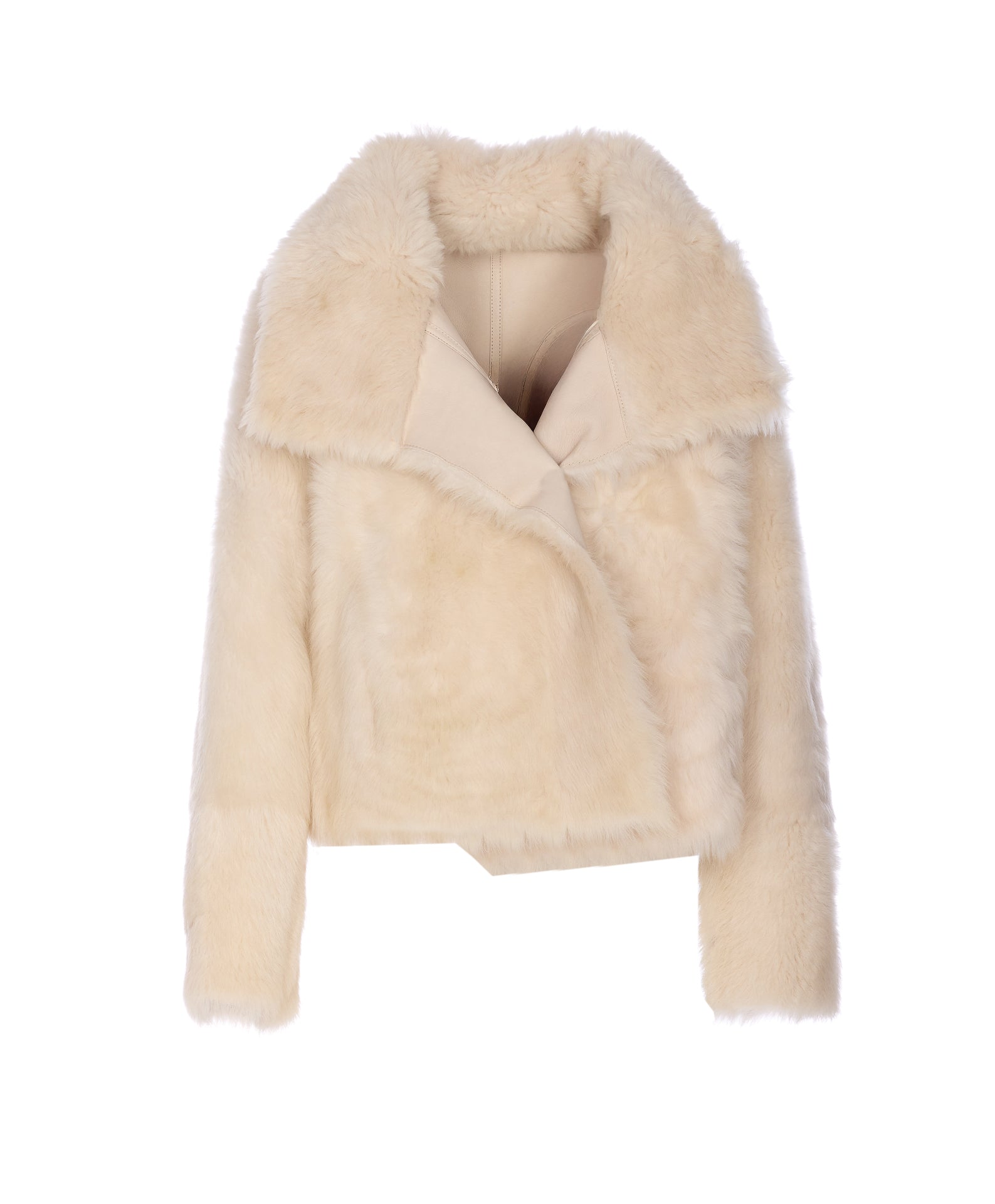 Yves Salomon Jackets Beige Lamb Leather