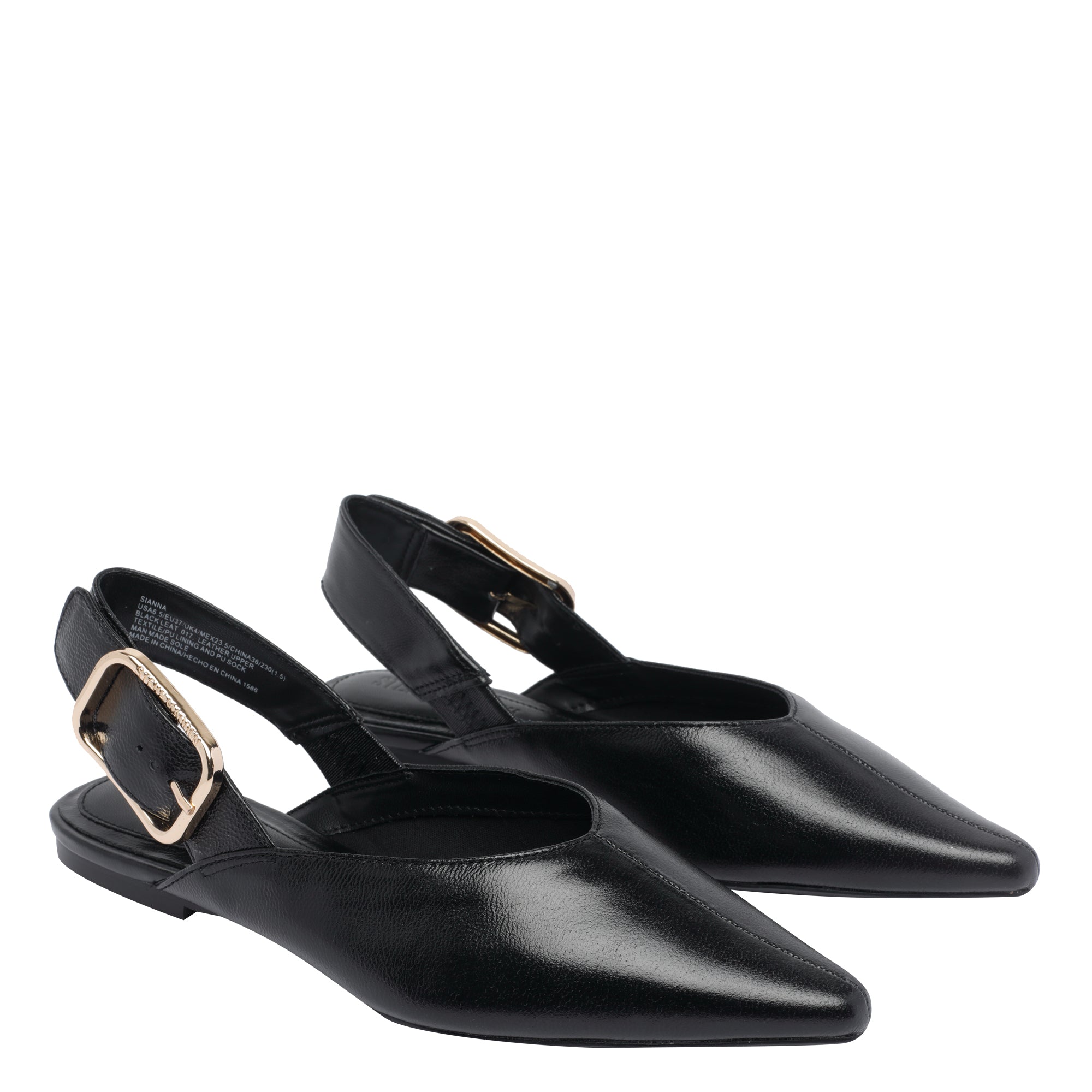 Steve Madden Flat shoes Black Calf Leather/rubber Sole