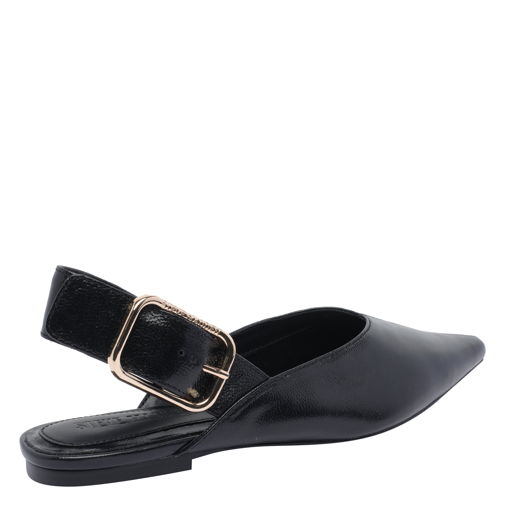 Steve Madden Flat shoes Black Calf Leather/rubber Sole