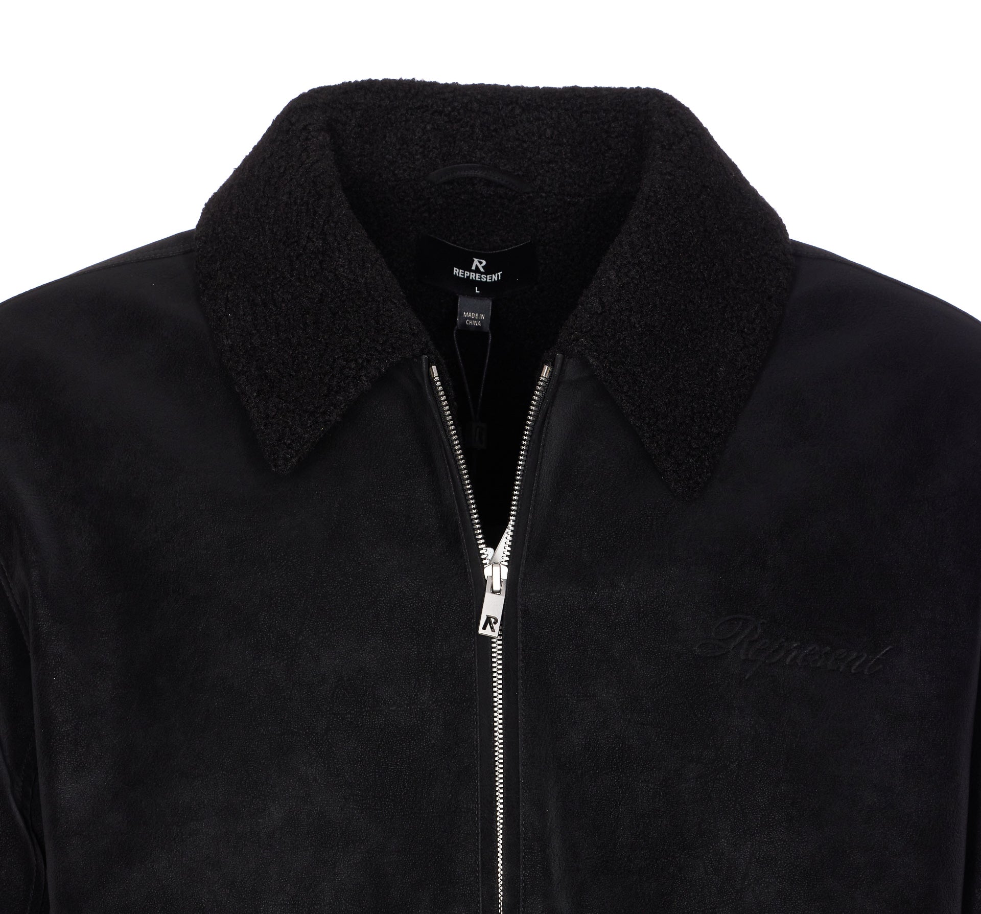 Represent Jackets Black Polyurethane
